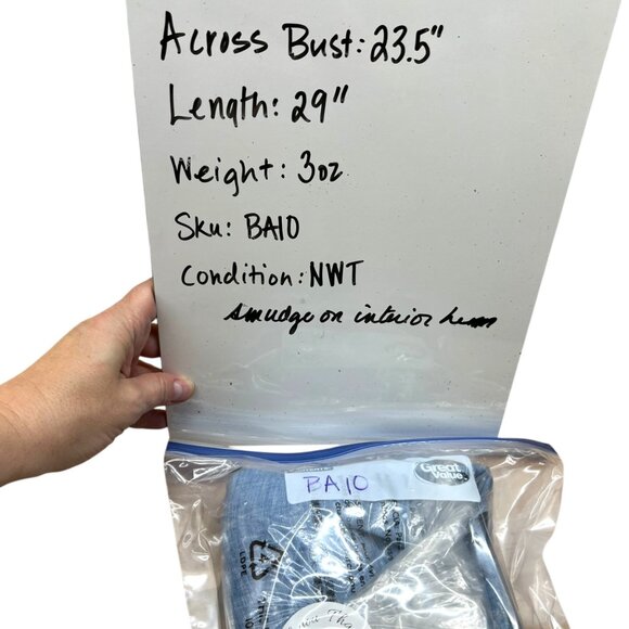 Madewell Shirred Button-Up Shirt In Linen-Cotton Blue Size Large NWT - Picture 13 of 13